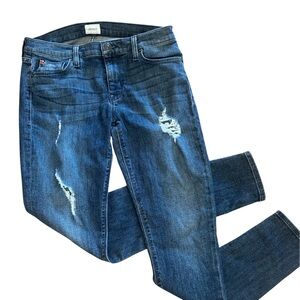 Hudson Jeans Women's Distressed Krista Skinny Jeans